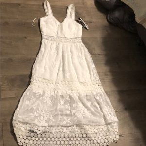 NWT Aqua white dress size xs